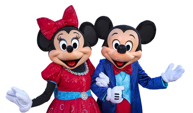 Mickey and Minnie Mouse