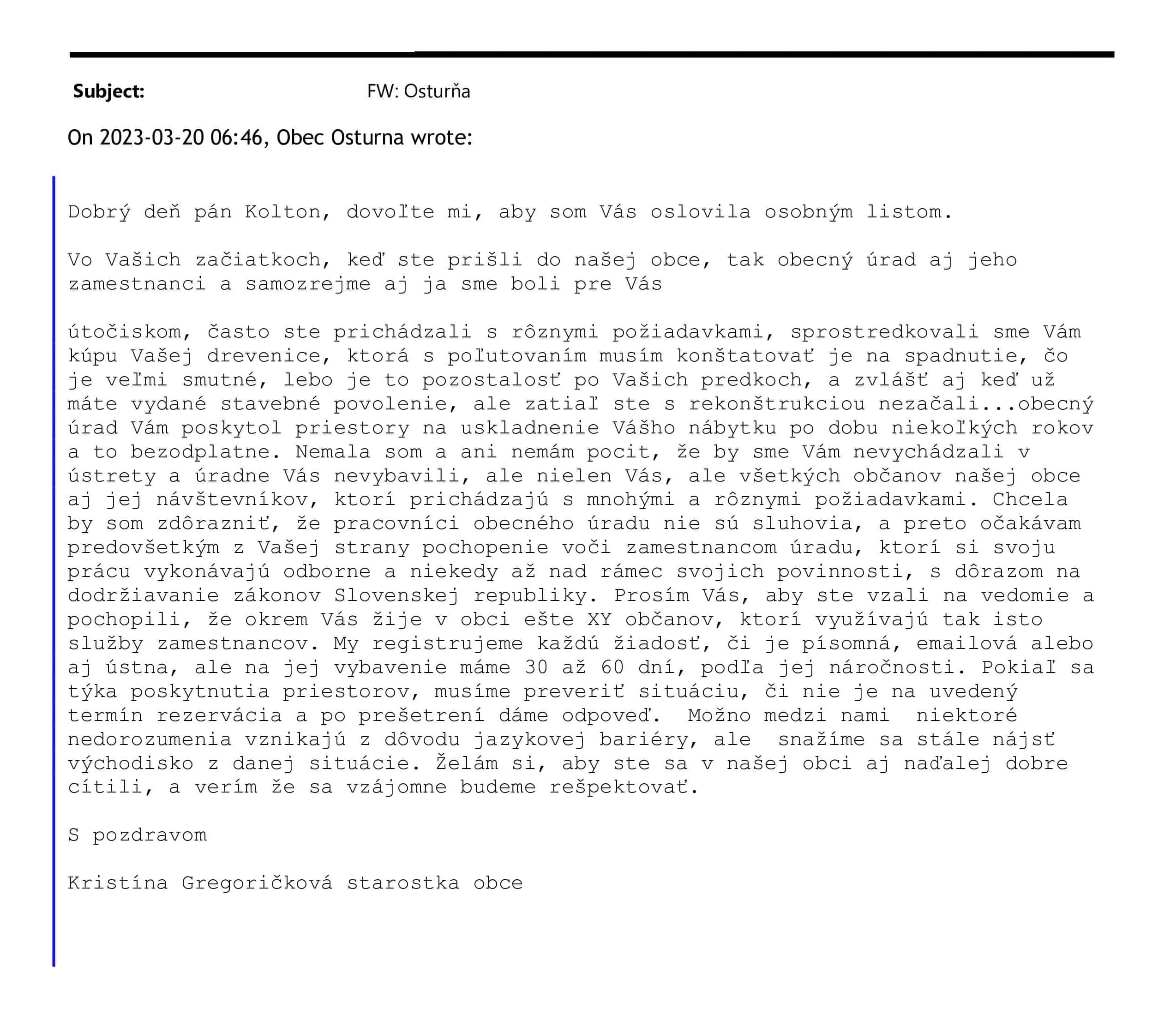 Letter from the Mayor